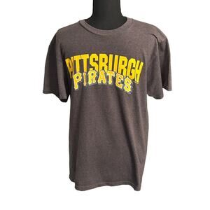 Pittsburgh Pirates MLB Baseball Adult‎ Size Medium Gray T-Shirt